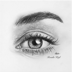 eye drawing pencil