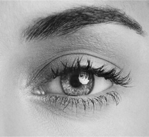 Tutorial Drawing A Realistic Eye Illustration with woman's eyes, eyelashes and eyebrows. tutorial drawing a realistic eye
